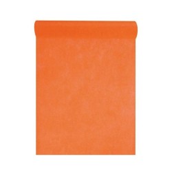 CHEMIN DE TABLE INTISSE 30 CM X 10 M ORANGE