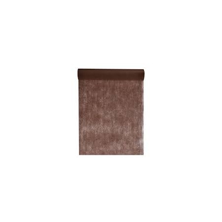 CHEMIN DE TABLE ELEGANCE MARRON 30 CM X 10 M 