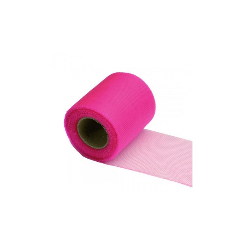 TULLE ROSE FUSCHIA 7.5 CM X 20 M