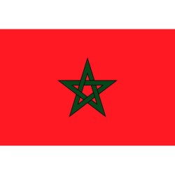 DRAPEAU DU MAROC EN TISSUS 90 X 150 CM