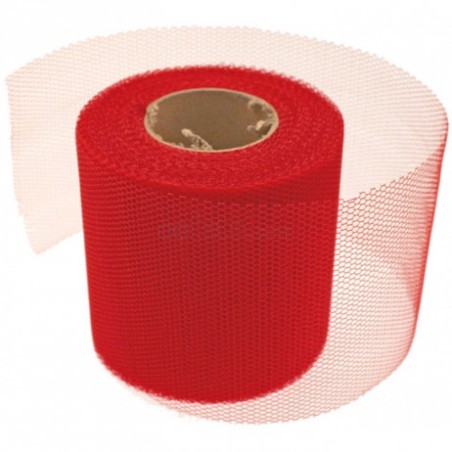 ROULEAU DE TULLE ROUGE 10 CM X 20 M