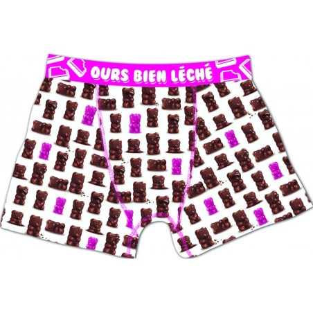 BOXER HOMME OURS BIEN LECHE TAILLE S 