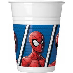 8 GOBELETS SPIDERMAN 200 ML