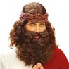 PERRUQUE + BARBE DE PROPHETE BRUNE OU DE JESUS