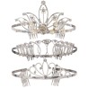 DIADEME METAL STRASS ET PERLES 3 MODELES DIFFERENTS SANS LE CHOIX