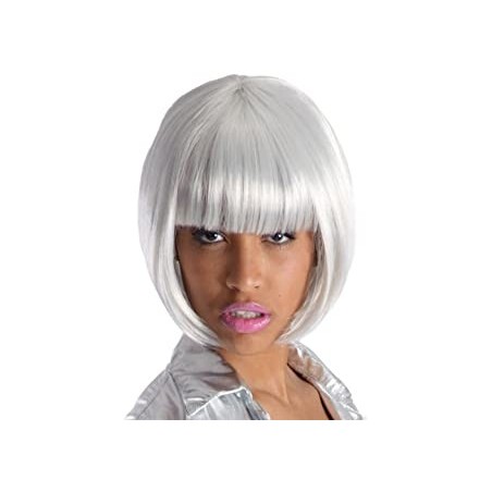 PERRUQUE CARRE GRIS CLAIR