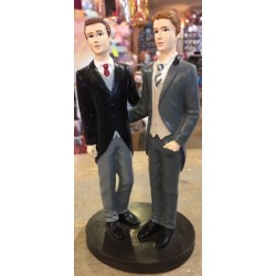 FIGURINE COUPLE DE MARIES GAYS HOMME