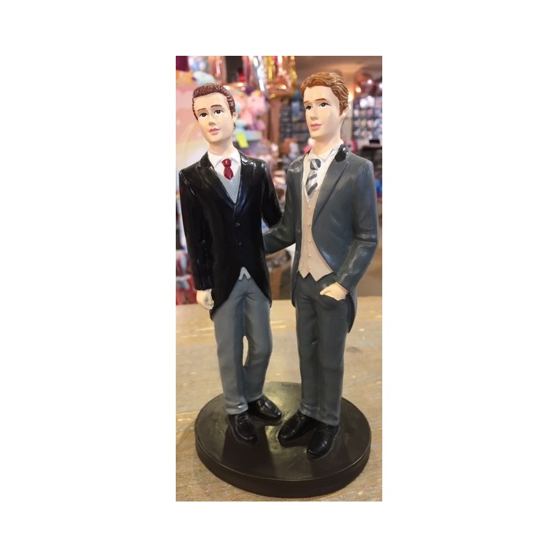 FIGURINE COUPLE DE MARIES GAYS HOMME