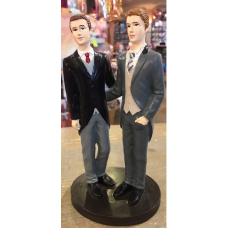 FIGURINE COUPLE DE MARIES GAYS HOMME