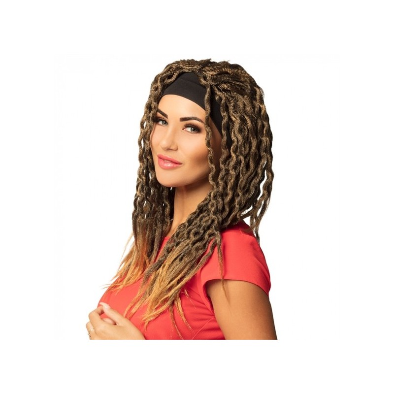 PERRUQUE RASTA AVEC BANDEAU PERRUQUE RASTA AVEC BANDEAU