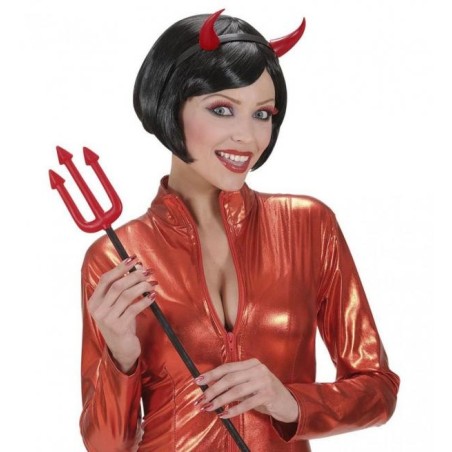 CORNES DE DIABLE ROUGE EN PLASTIQUE