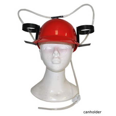 CASQUE ROUGE DE LA SOIF AVEC PORTE BOISSON