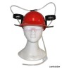 CASQUE ROUGE DE LA SOIF AVEC PORTE BOISSON