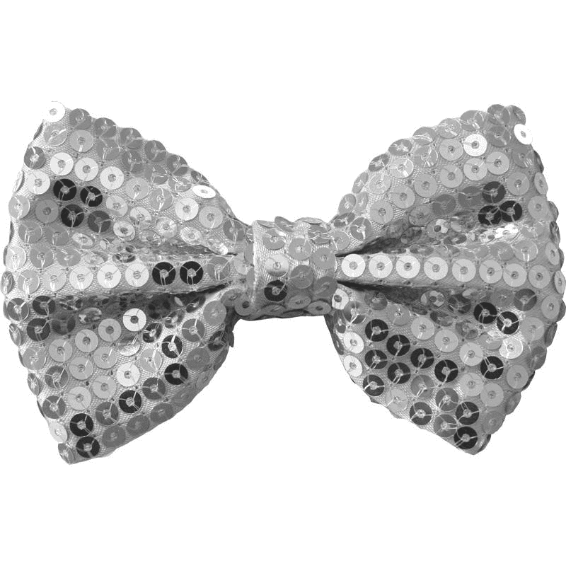 NOEUD PAPILLON SEQUIN ARGENT NOEUD PAPILLON SEQUIN ARGENT