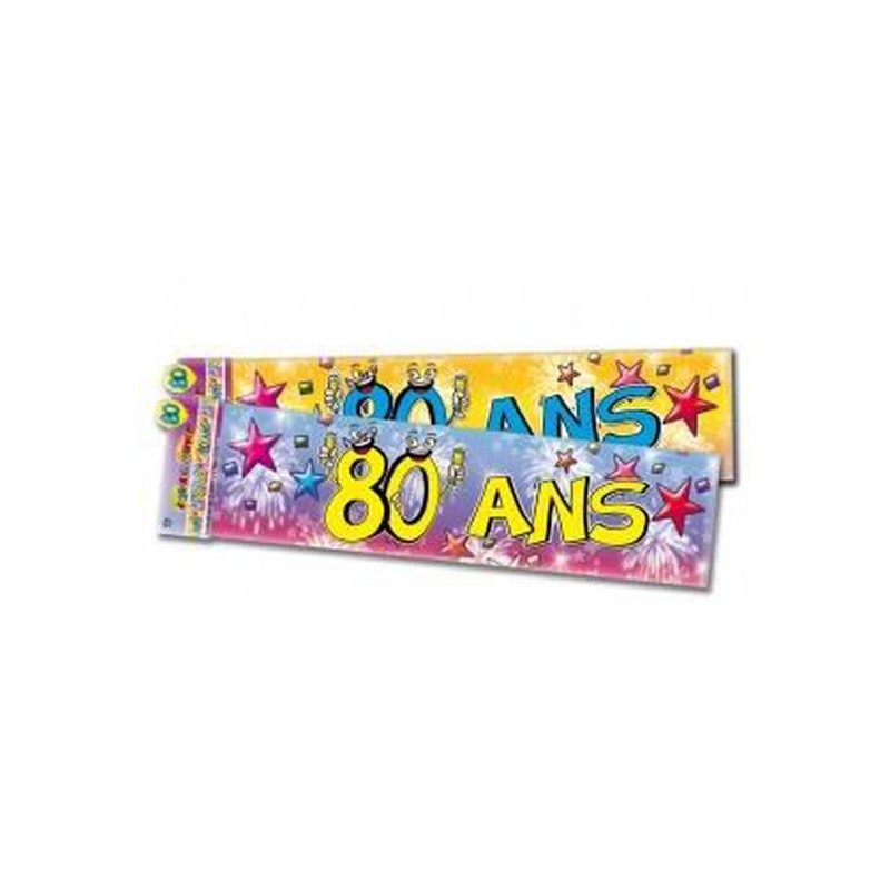 BANNER 80 ANS MULTICOLORE