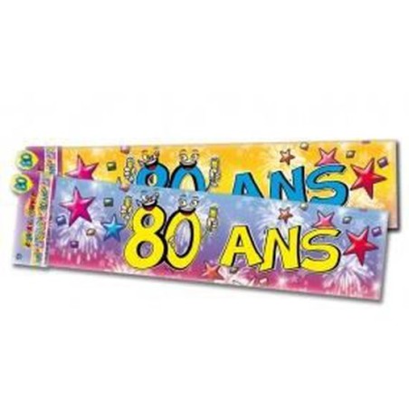 BANNER 80 ANS MULTICOLORE