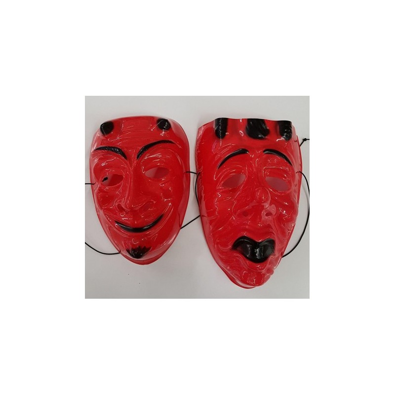 MASQUE DE DIABLE LONG NEZ-CORNES 2 MODELES ASSORTIS