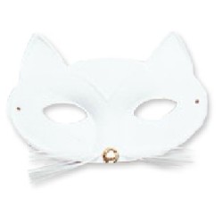 MASQUE LOUP CHAT BLANC