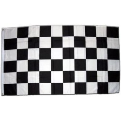 DRAPEAU A DAMIER 60 X 90 CM EN TISSUS