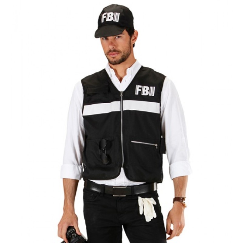 GILET FBI + CASQUETTE TAILLE M/L