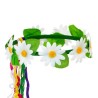 COURONNE DE FLEURS MARGUERITE PEACE AND LOVE ANNEES 60 - 70 COURONNE DE FLEURS MARGUERITE PEACE AND LOVE ANNEES 60 - 70