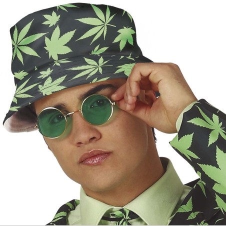 CHAPEAU OU BOB EN TISSU MARIJUANA