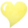 50 SETS DE TABLE COEUR JAUNE 