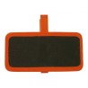 12 ARDOISES RECTANGLE NOIR ET ORANGE SUR PINCE