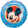 BALLON METALLIQUE ROND FACE MICKEY 43 CM