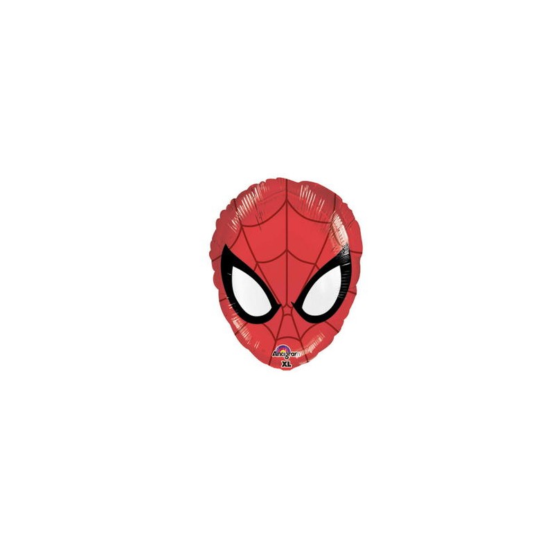 BALLON METALLIQUE TETE DE SPIDERMAN 43 X 30 CM