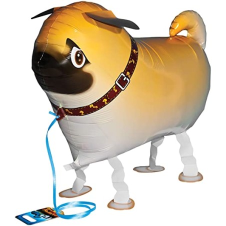 BALLON AIRWLKER CHIEN CARLIN OU PUG 55 CM 