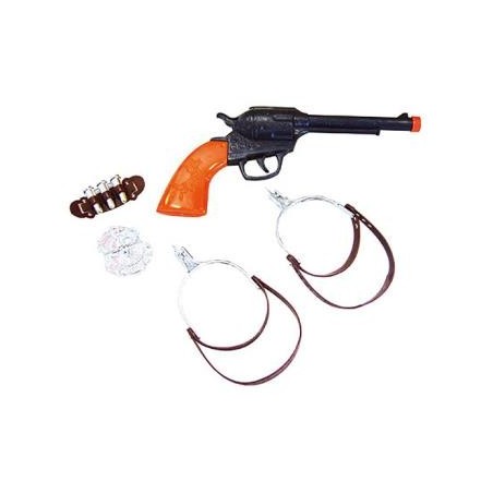 KIT ACCESSOIRES WESTERN PISTOLET EPERONS ETOILE BALLES