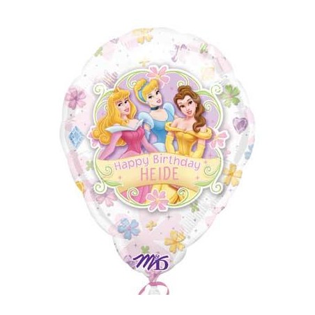 BALLON PRINCESSE A PERSONNALISER AVEC STICKERS 45CM