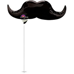 BALLON METALLIQUE MOUSTACHE  26 CM