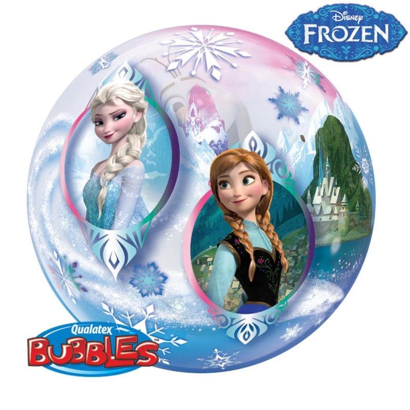 BALLON BUBBLES REINE DES NEIGES 56 CM