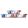 GUIRLANDE HAPPY BIRTHDAY THEME POWER RANGERS 3 METRES