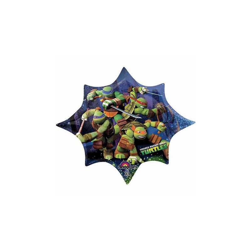 BALLON METALLIQUE ETOILE TORTUES NINJA 88 X 73 CM