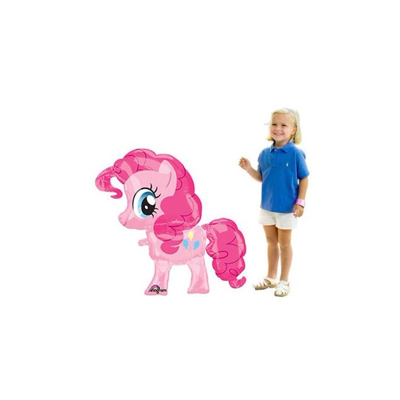 BALLON AIRWALKER LITTLE PONY PONEY ROSE 66 X 73 CM