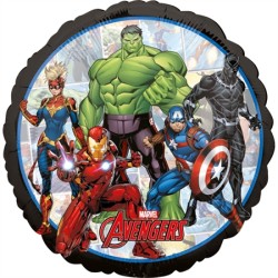 BALLON METALLIQUE ROND AVENGERS 43 CM 