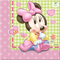 20 SERVIETTES BABY MINNIE 33 X 33 CM 