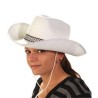 CHAPEAU FEUTRE COW BOY ADULTE BLANC