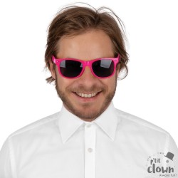 LUNETTES PLASTIQUE ROSE FLUO BLUES BROTHERS