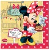 20 SERVIETTES MINNIE CAFE ROUGE 33 X 33 CM 