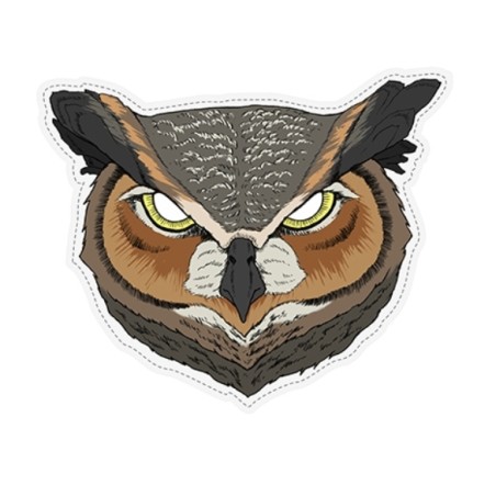 MASQUE CARTONNE HIBOU