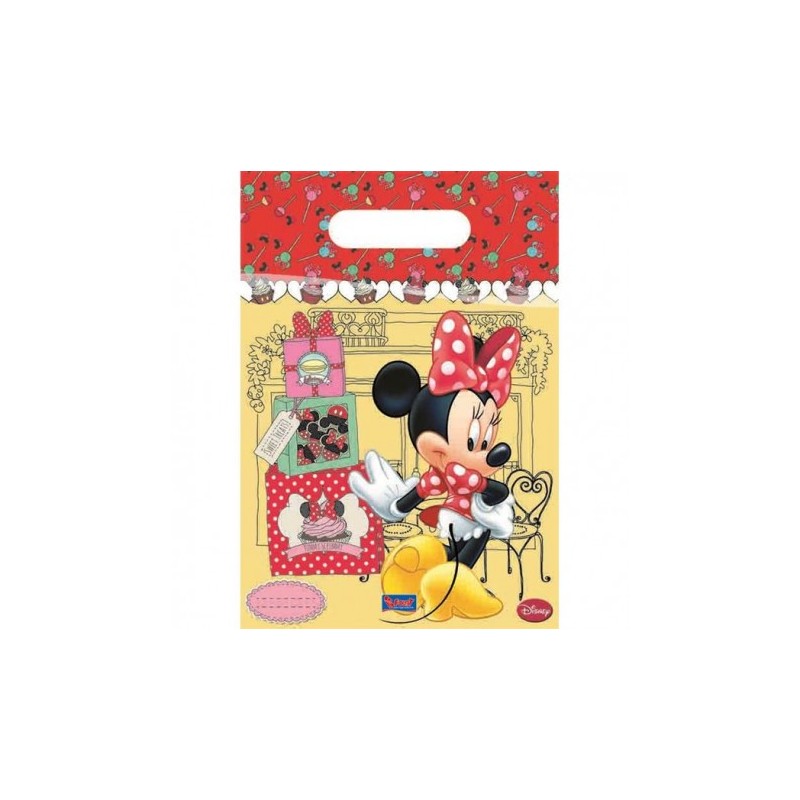 SACHETS CADEAUX PAR 6 MINNIE SWEET ROUGE