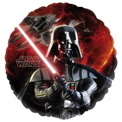 BALLON METALLIQUE ROND 45CM STAR WARS DARK VADOR