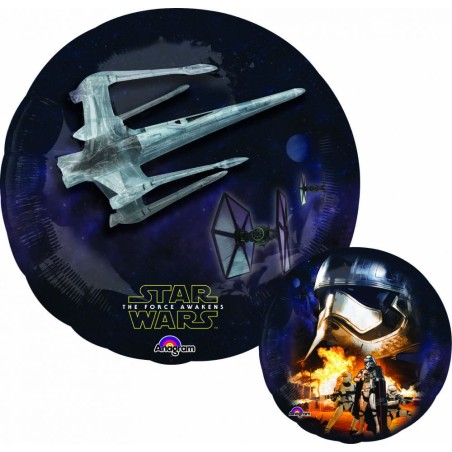 BALLON METALLIQUE  EFFET 3D VAISSEAU STAR WARS 81 CM