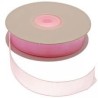 RUBAN ORGANDI 15 MM 25 M ROSE PASTEL RUBAN ORGANDI 15 MM 25 M ROSE PASTEL