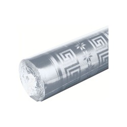 NAPPE DAMASSEE ARGENT L120 X 6M