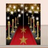 DECORATION MURALE GEANTE HOLLYWOOD 2X 82,5CMX 1,65M